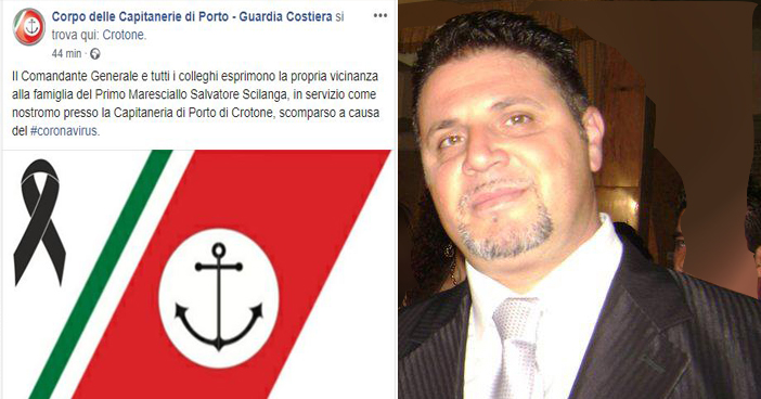 Covid-19: morto il sottufficiale Salvatore Scilanga di Cirò Marina