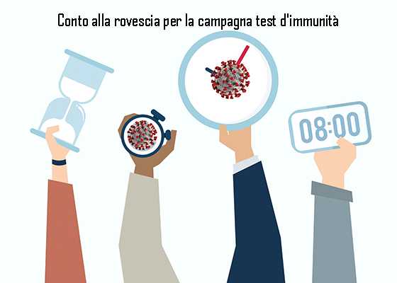 Covid-19. Countdown per la campagna test d'immunità