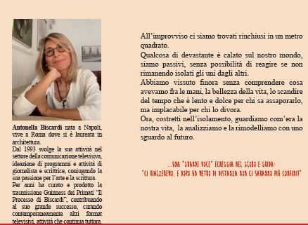 Antonella Biscardi, Un metro di solitudine. Intervista di Alessandra Mele