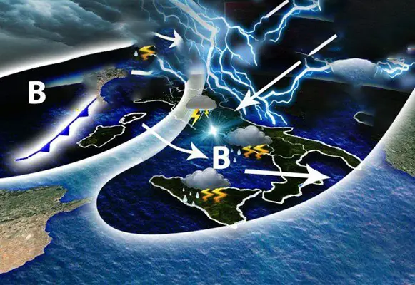 Meteo: Arriva Ciclone dal Nord-Africa. L'Italia sotto pioggia e temporali ecco i dettagli