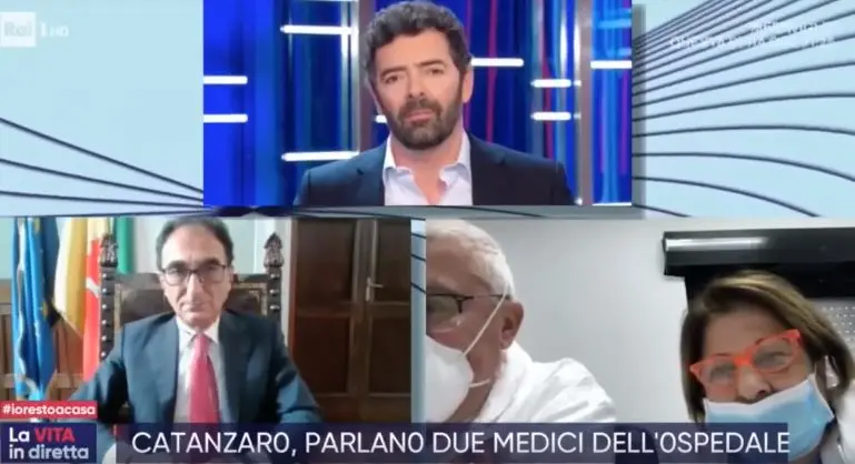 Il sindaco Sergio Abramo intervento su a La vita in diretta su Rai Uno  (Video)