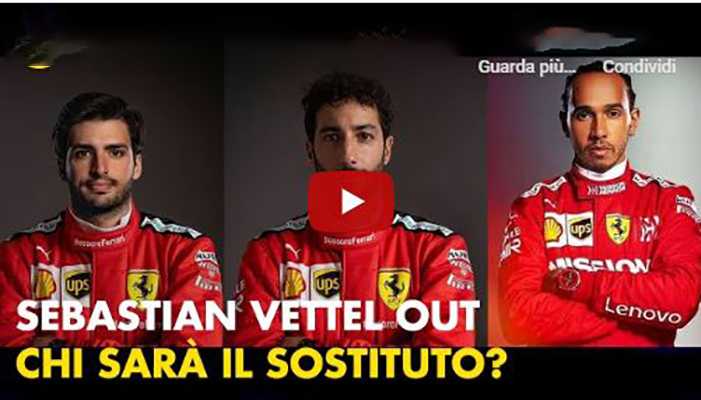 F1: Ufficiale Vettel lascia la Ferrari i Papabili 'Sainz, Ricciardo o Hamilton' (Video)