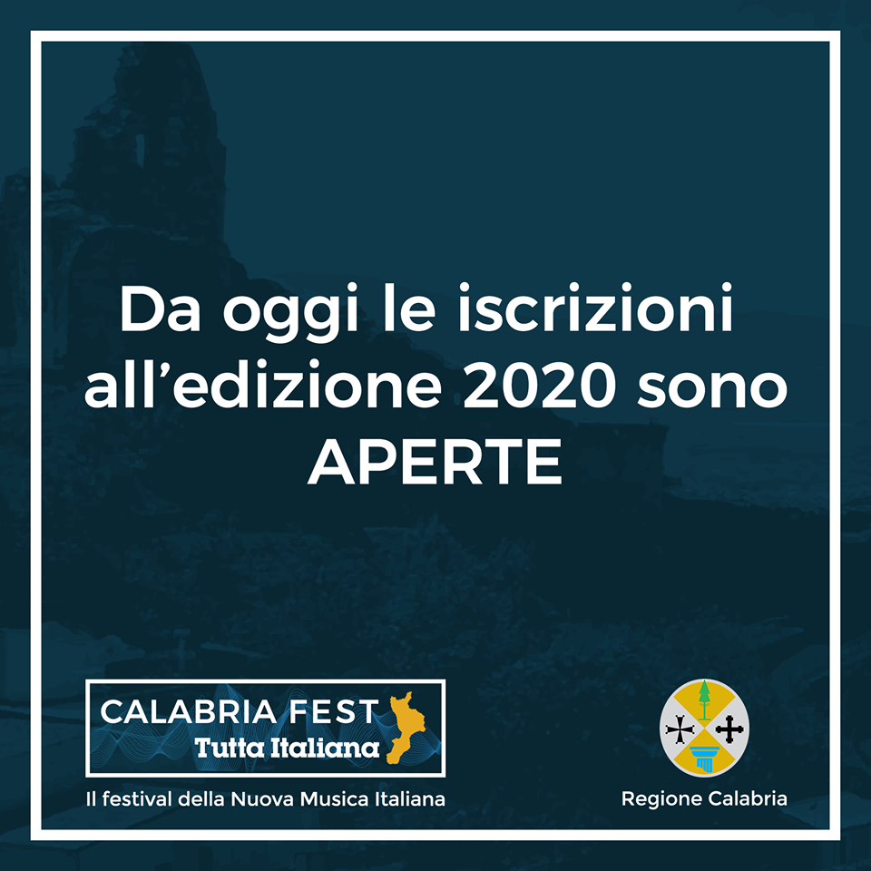 Ruggero Pegna: "Il Calabria Fest Tutta Italiana non si ferma!" Partite le iscrizioni 2020