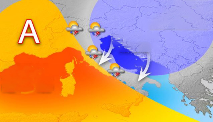 Meteo: l'alta pressione si frantuma arrivano temporali e grandine. Le previsioni fino a Venerdì