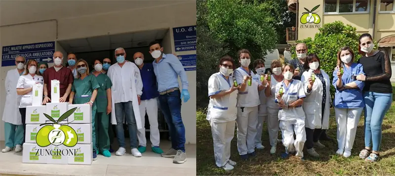 Covid-19: Olio Zungrone ‘Un Gesto Nobile’ dal sapore nobile, ‘Dov’è carità e amore, qui c’è Dio'