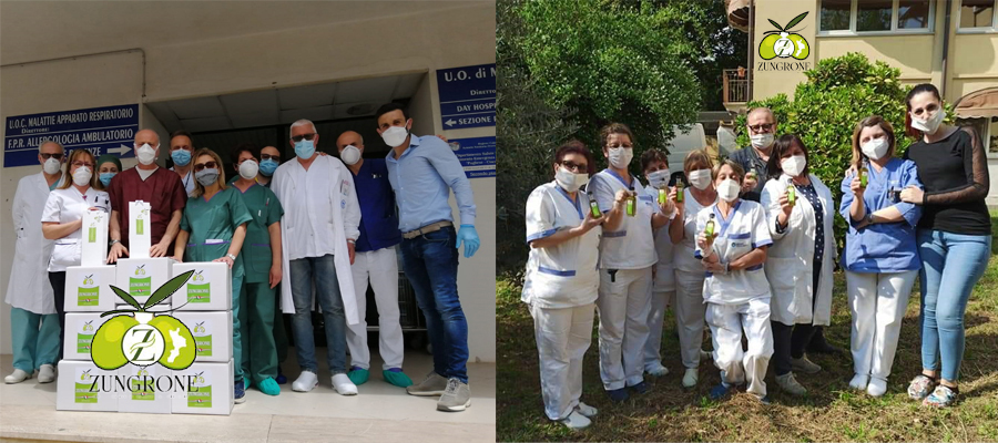 Covid-19: Olio Zungrone ‘Un Gesto Nobile’ dal sapore nobile, ‘Dov’è carità e amore, qui c’è Dio'