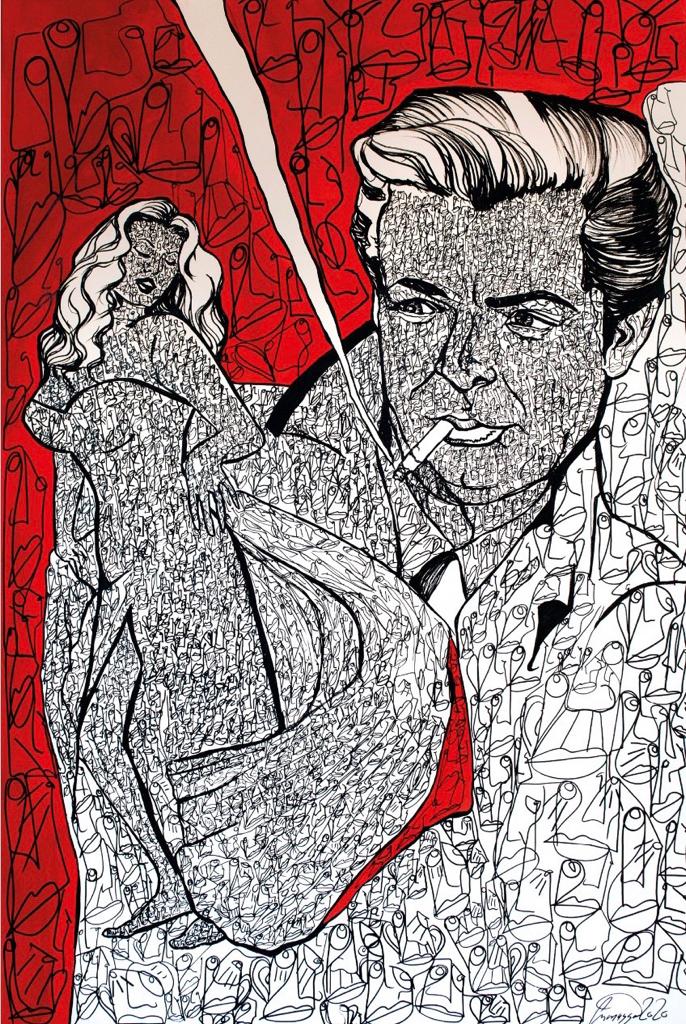 Le opere del giovane artista catanzarese Crimasso nel catalogo "la dolce vita" Fellini