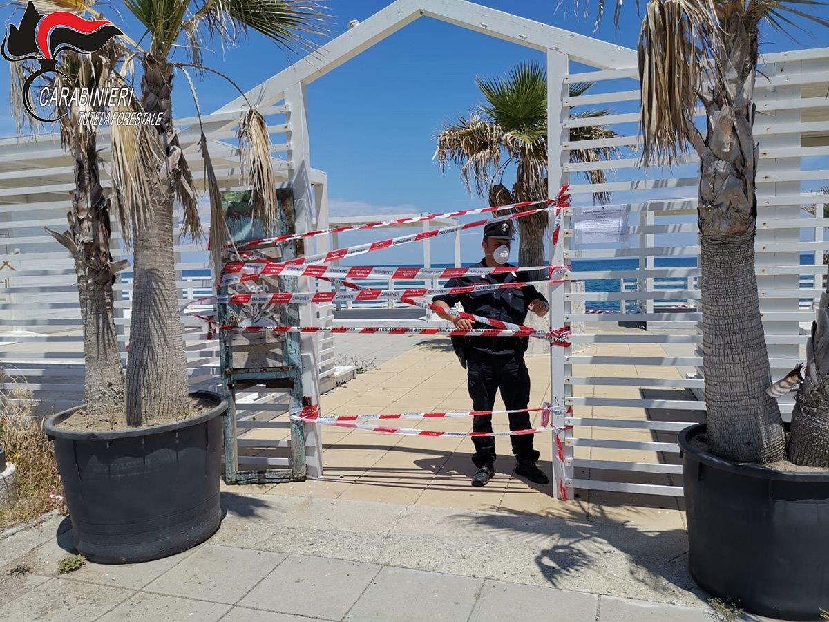 Calabria: Cc sequestrato stabilimento balneare (Foto)