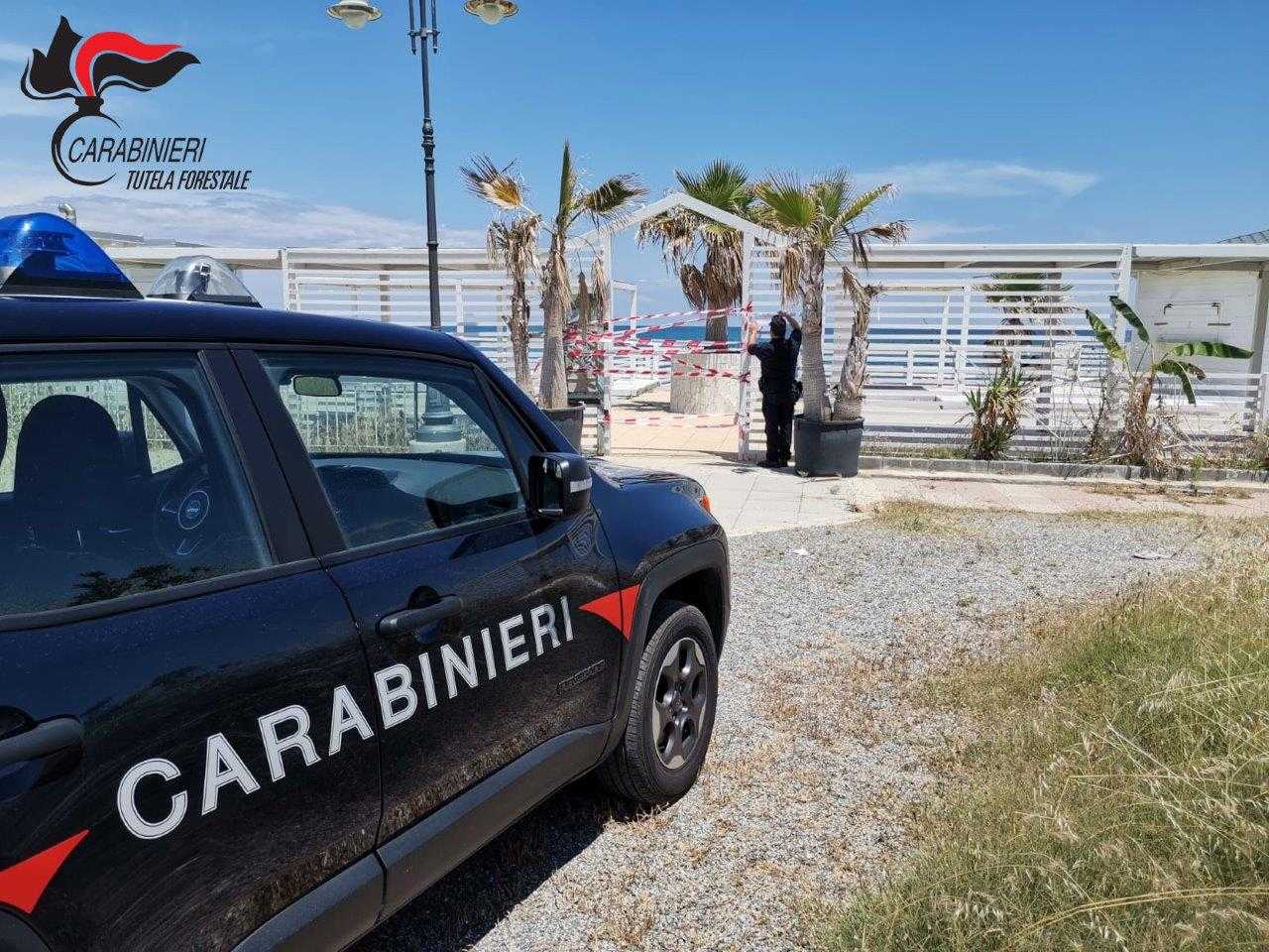 Calabria: Cc sequestrato stabilimento balneare (Foto)