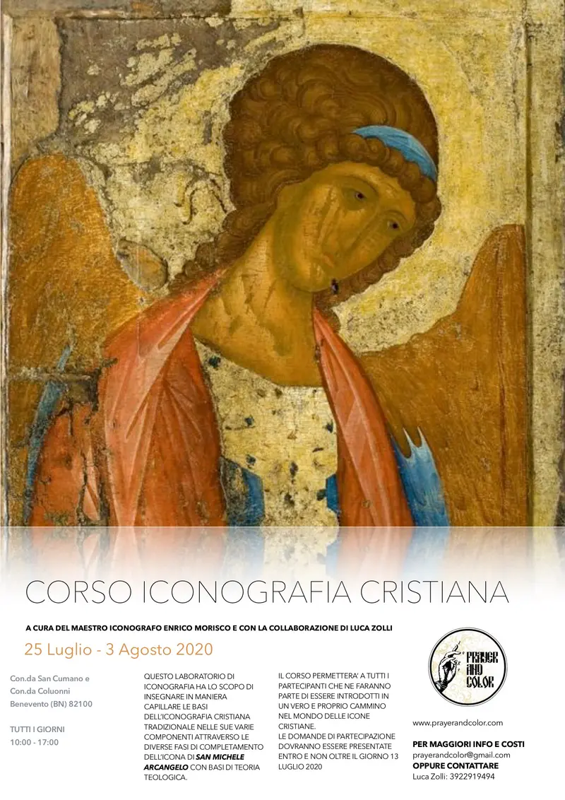 Prayer And Color: corso Iconografia Cristiana del maestro Enrico Morisco a Benevento