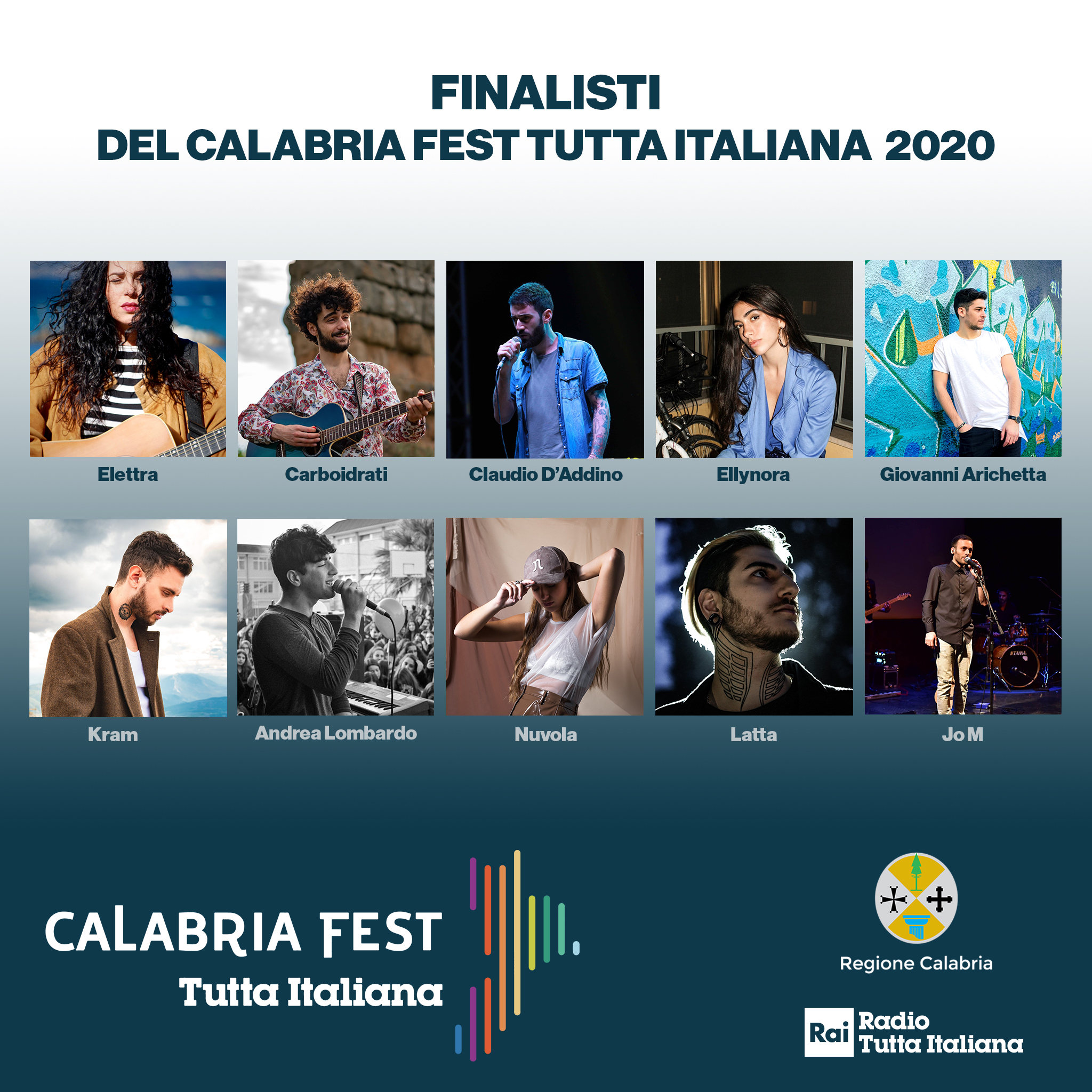 Ufficializzati gli ospiti della finalissima di Lamezia Terme del “Calabria Fest Tutta Italiana"
