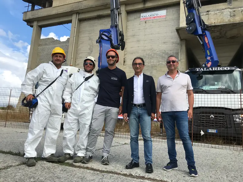 Iniziati lavori rimozione amianto Cementificio a Catanzaro