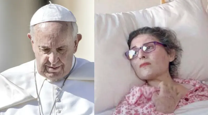 Papa Francesco: la sua vicinanza a donna bruciata dall'ex marito