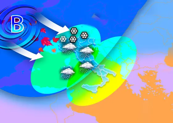 Meteo: Blitz dell’Autunno temporali e temperature in calo, poi un ciclone burrascoso. Il dettaglio