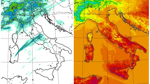 Tempo: le previsioni delle ore 9 di domani