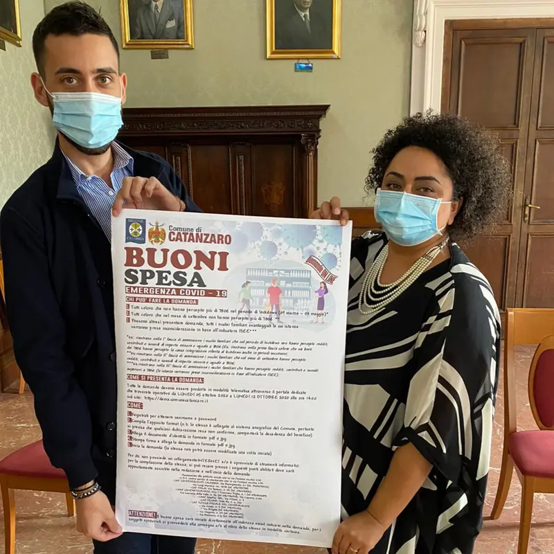 Catanzaro. Concolino e Lostumbo: "ecco come richiedere buoni spesa Covid