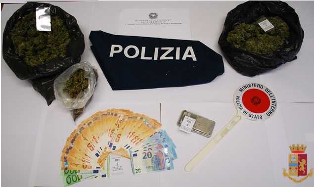 Individuato market della marijuana: Polizia di Stato arresta un pregiudicato