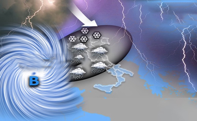 Meteo: nuova ciclone con freddo, piogge, temporali e neve. Ecco cosa cambia