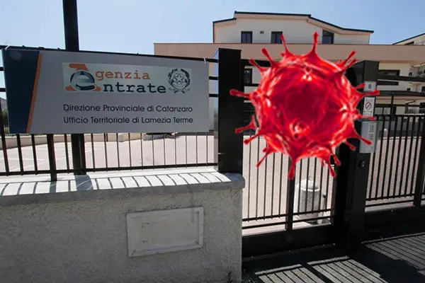 Agenzia delle entrate a Lamezia Terme chiusa per Coivid