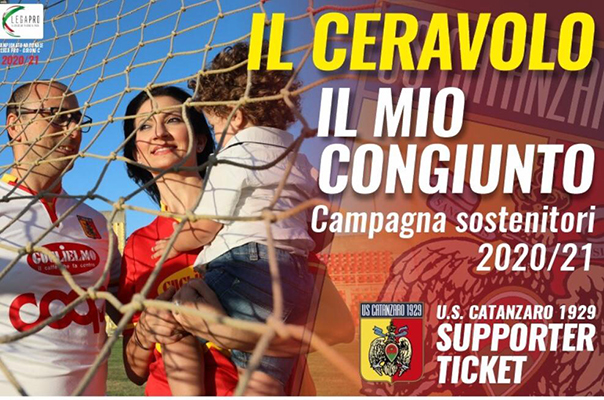 US Catanzaro 1929: Campagna sostenitori "Il Ceravolo, il mio congiunto"