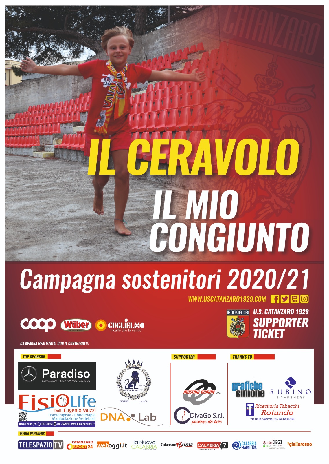 US Catanzaro 1929: Campagna sostenitori "Il Ceravolo, il mio congiunto"