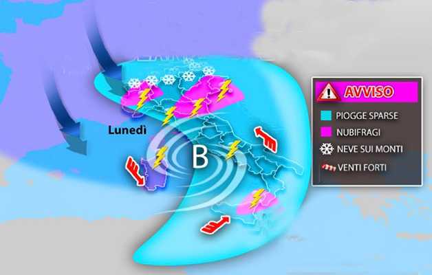 Meteo: Blitz di origine islandese porta nubifragi e vento. Ecco l’evoluzione con previsioni