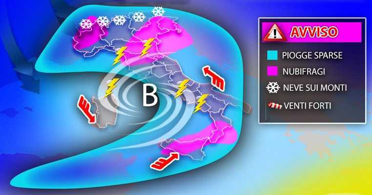 Meteo: Ciclone Artico. Allerta Lombardia e Liguria, Ecco il dettaglio con le previsioni