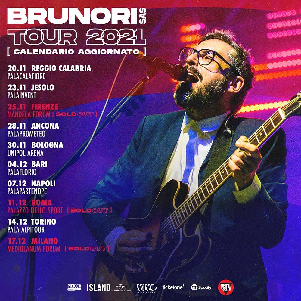 Rinviato al 20 novembre 2021 il concerto di Brunori SAS al PalaCalafiore di Reggio Calabria