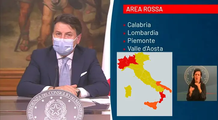 Covid, cosa cambia da domani l’Italia divisa in tre fasce di rischio. Il dettaglio sulle regioni