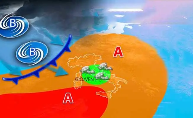 Meteo: Un cedimento anticiclonico, arriva qualche pioggia. Ecco l’evoluzione con previsioni