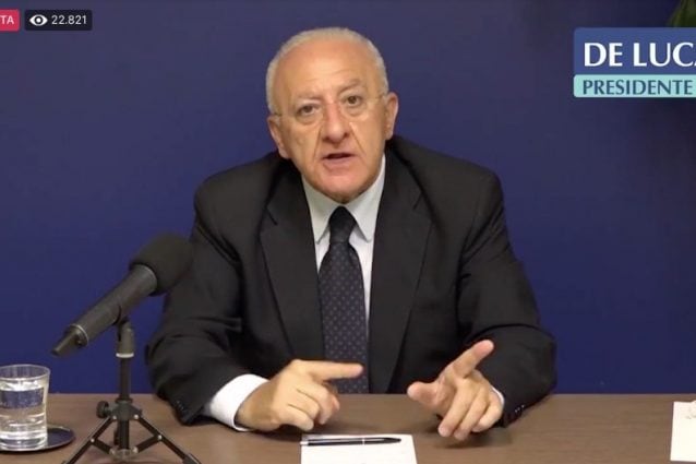 De Luca, il solo nome Di Maio mi procura reazioni. (Video)