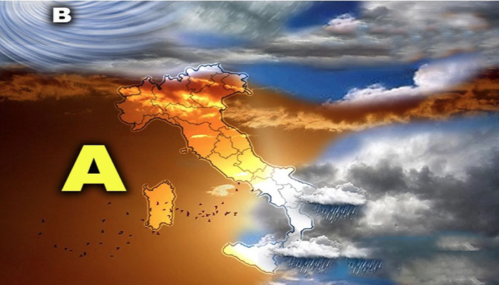 Meteo: ancora residui rovesci, poi anticiclone in rimonta. Le previsioni