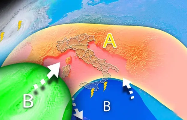 Meteo: Ancora piogge battenti e temporali poi alta-pressione alla riscossa. Evoluzione con prevision