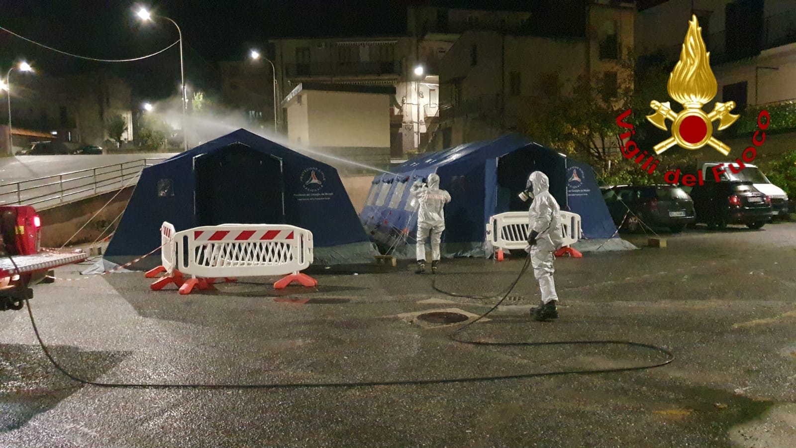 Emergenza Covid-19 Vvf. Disinfezione e Sanificazione aree d’interesse Comune di Cotronei