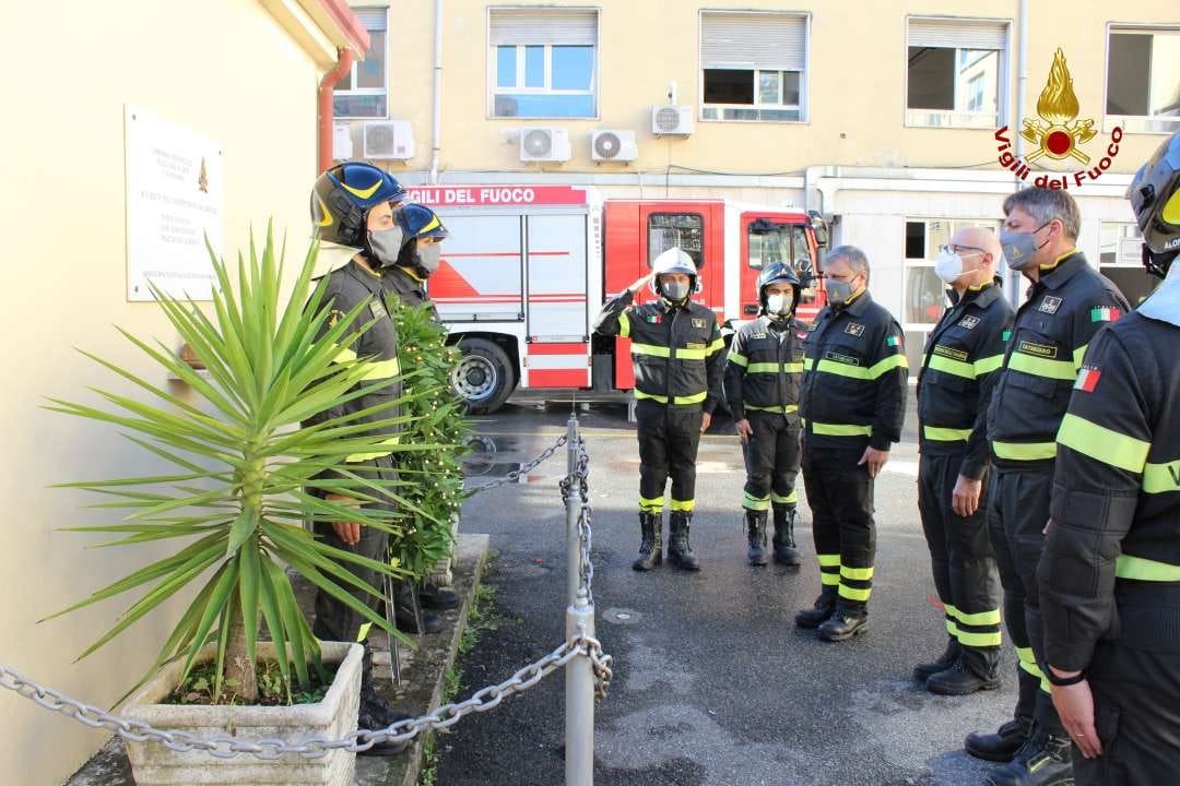 Il Covid non ferma la celebrazione di S. Barbara, nell’assoluta sobrietà i Vvf con Mons. Bertolone