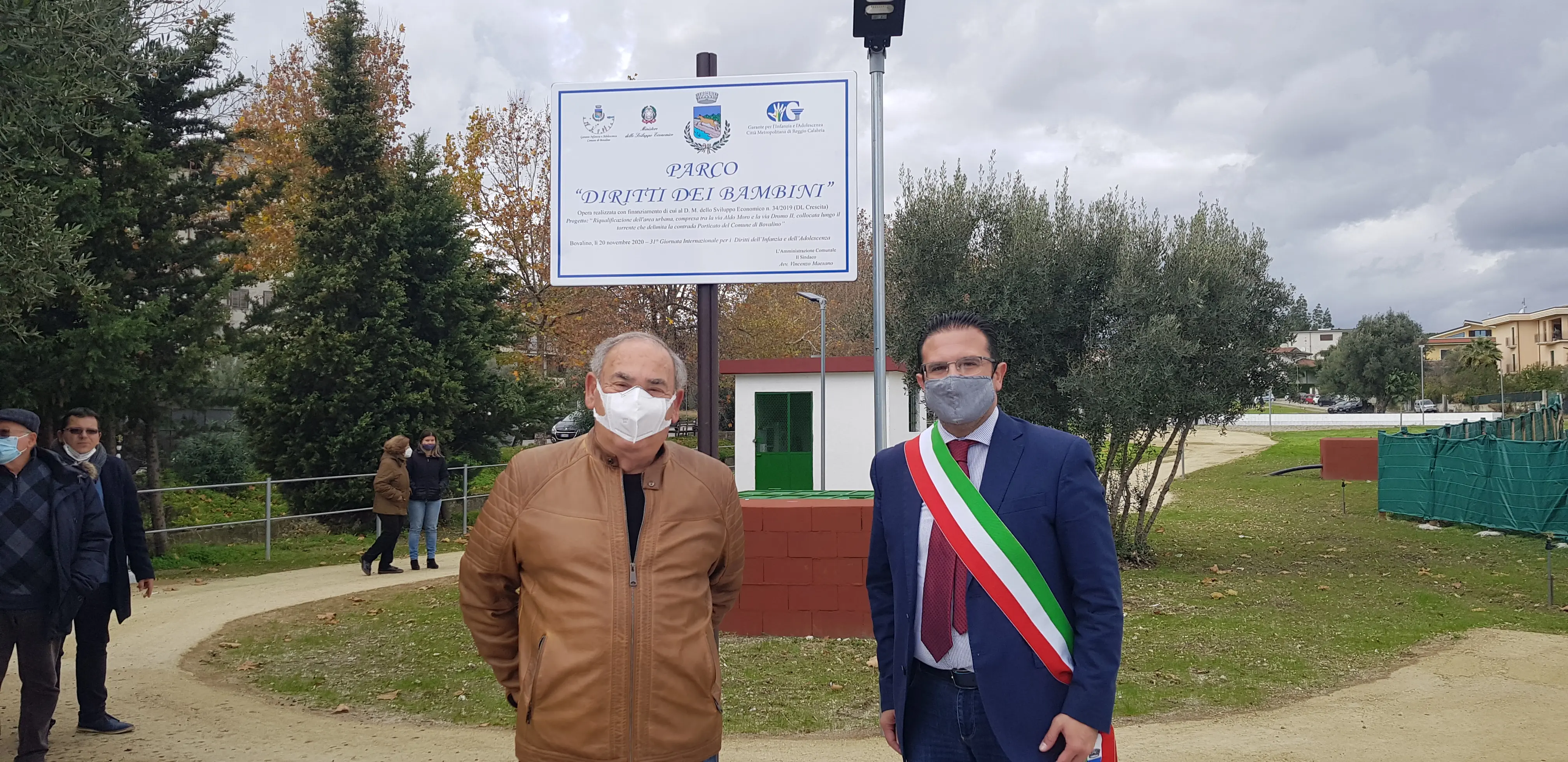 Maesano: "Stiamo realizzando il nostro programma. Inaugurato il Parco "Diritti dei bambini" (VIDEO)