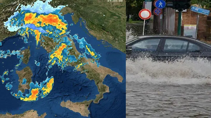 Meteo: Allerta Rossa con il Ciclone dell'Immacolata, nubifragi e nevicate. Evoluzione prossime ore