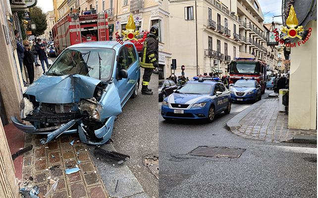 Strage Sfiorata, incidente a Catanzaro, i Vvf estraggono dall’abitacolo il conducente. VIDEO