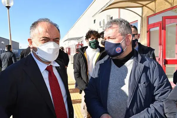 Aula bunker di Lamezia Terme, sopralluogo di Spirlì, Bonafede e Gratteri. Video