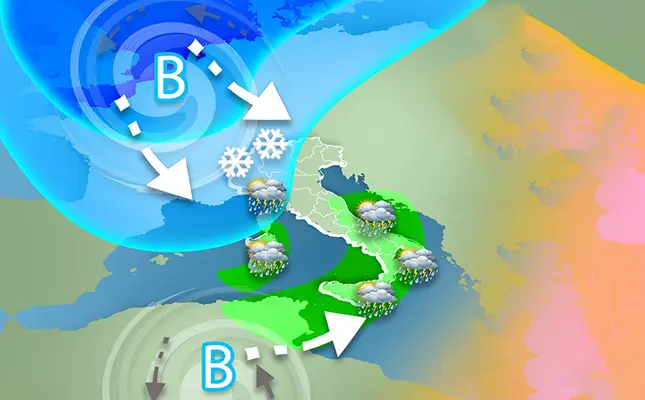 Meteo: Weekend, Lockdown light, arriva nuova perturbazione con piogge, temporali. Le Previsioni