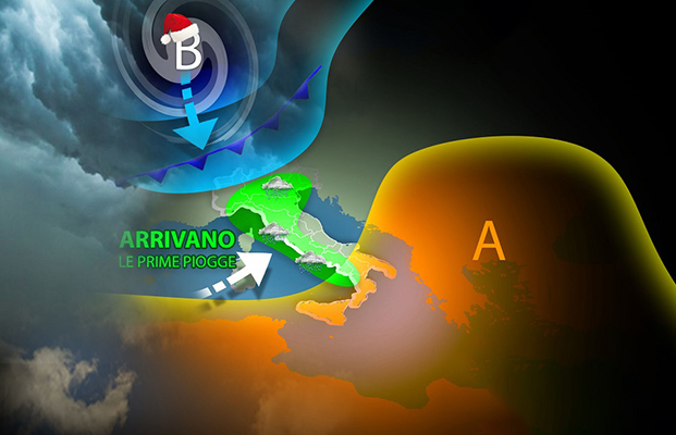 Meteo: arriva il freddo con forti piogge e nevicate a bassa quota. L'evoluzione con previsioni