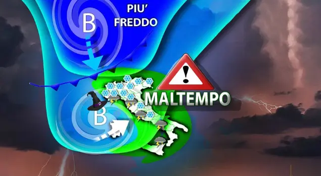 Meteo: Temporali con rovesci, giù le temperature, poi nuova fase di pessimo maltempo. Il dettaglio