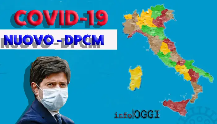 Covid.  Speranza: Cinque regioni arancioni, stretta con nuovo Dpcm. Leggi Il dettaglio