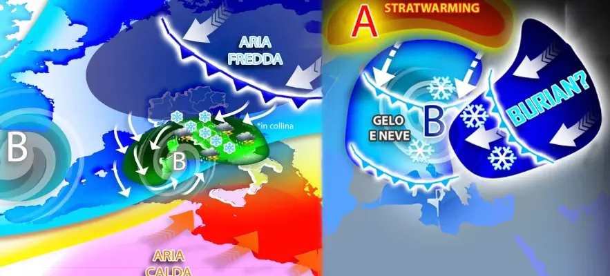 Meteo da Lockdown: Weekend, ondata di piogge battenti e neve poi Burian? La previsione