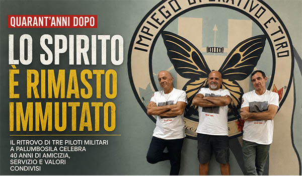 Quarant'anni dopo il giuramento, l'abbraccio di tre piloti emoziona Palumbosila
