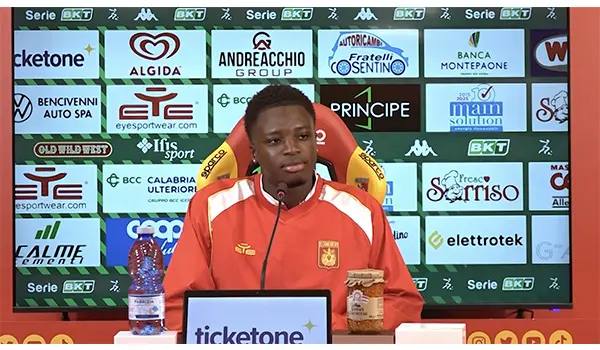 Catanzaro – Carrarese 1-1, le parole di Cissè. Video