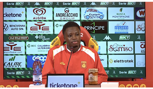 Catanzaro – Carrarese 1-1, le parole di Cissè. Video