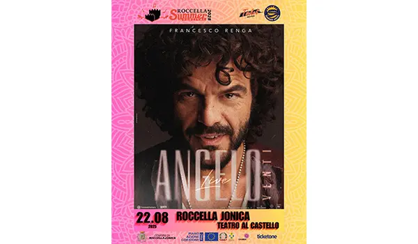 Roccella Summer Festival 2025, il 22 agosto arriva al Teatro a Castello Francesco Renga con il tour “Angelo – Venti” 