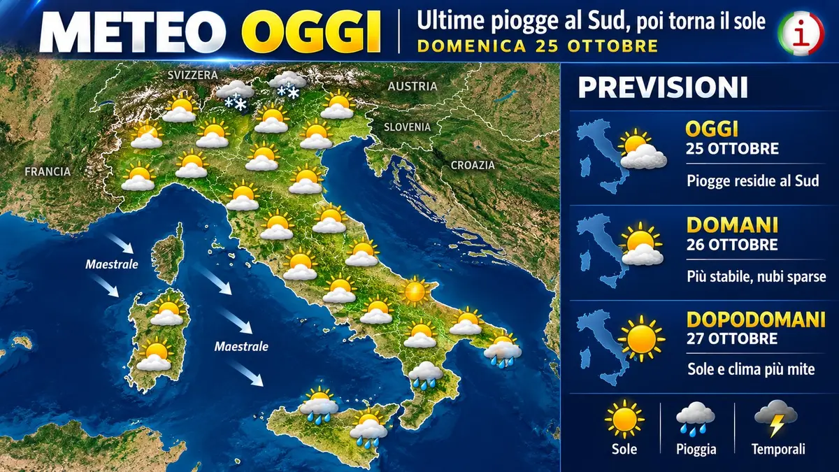 Meteo Italia torna l’alta pressione dopo le ultime piogge ma resta il dubbio su Halloween