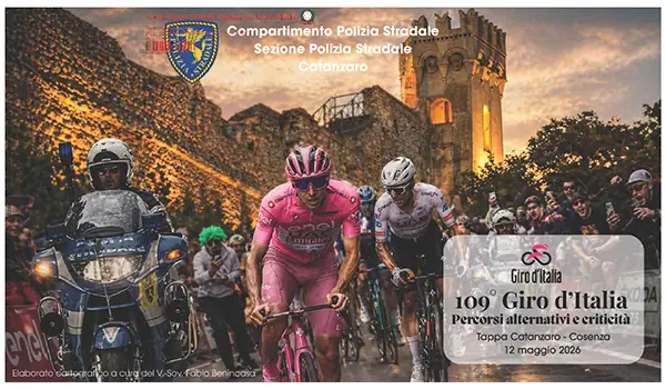 Giro d’Italia 2026 in Calabria: viabilità, percorsi alternativi e criticità tra Catanzaro e Cosenza
